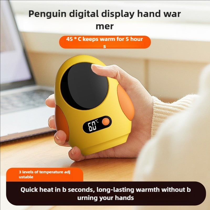 Cute Penguin Hand Warmer For Office And Travel Carrying