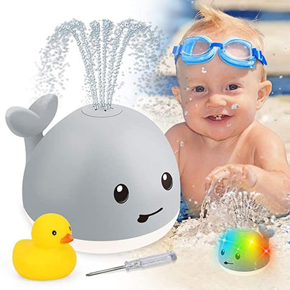 Baby Cute Cartoon Whale Floating Spraying Water Bath Toys