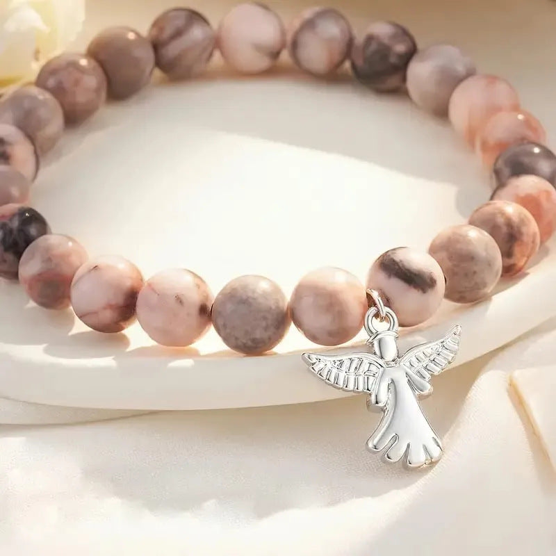 Angel Wings Healing Crystal Bracelet Angel Pendant